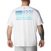 imageColumbia Mens PFG Fish Flag Tech Tee SsWhiteBlue Macaw Gradient