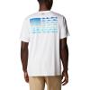 imageColumbia Mens PFG Fish Flag Tech Tee SsWhiteCool Grey Gradient