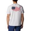 imageColumbia Mens PFG Fish Flag Tech Tee SsWhiteStatetriot Usa Graphic