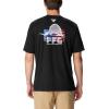 imageColumbia Mens PFG Sail Tower Tech Tee Short SleeveBlackFlag Jumper Salt Graphic