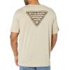 imageColumbia Mens PFG Triangle Fill Tech Tee Short SleeveAncient FossilPhg Gallatin Camo Grx