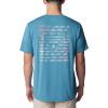 imageColumbia Mens PFG Triangle Fill Tech Tee Short SleeveCanyon BlueElements Graphic