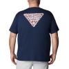 imageColumbia Mens PFG Triangle Fill Tech Tee Short SleeveCollegiate NavyRed Spark Kona