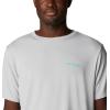 imageColumbia Mens PFG Triangle Fill Tech Tee Short SleeveCool GreyElectric Turquoise Kona