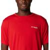 imageColumbia Mens PFG Triangle Fill Tech Tee Short SleeveRed SparkWhite Fireworks