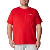 imageColumbia Mens PFG Triangle Fill Tech Tee Short SleeveRed SparkWhite Fireworks