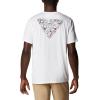 imageColumbia Mens PFG Triangle Fill Tech Tee Short SleeveWhiteCollegiate Navy Fireworks