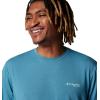 imageColumbia Mens PFG Uncharted Tech Tee Short SleeveCanyon Blue Easy Breezy