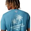 imageColumbia Mens PFG Uncharted Tech Tee Short SleeveCanyon Blue Easy Breezy