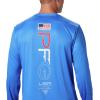 imageColumbia Mens Terminal Tackle PFG Global Compass LSVivid Blue