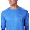 imageColumbia Mens Terminal Tackle PFG Global Compass LSVivid BlueBright Nectar