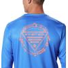 imageColumbia Mens Terminal Tackle PFG Global Compass LSVivid BlueBright Nectar