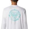 imageColumbia Mens Terminal Tackle PFG Global Compass LSWhiteBright Aqua