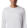 imageColumbia Mens Terminal Tackle PFG Global Compass LSWhiteBright Aqua