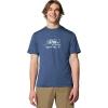 imageColumbia Mens Kwick Hike Graphic Short Sleeve TeeCollegiate Navy HeatherPeak Direction