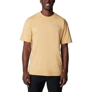 imageColumbia Mens Black Butte Graphic TeeLight CamelRoad Trip Vibes