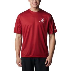 imageColumbia Mens Collegiate Terminal Tackle SS ShirtAla  Red Velvet