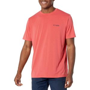 imageColumbia Mens PFG Fish Flag Tech Tee SsSunset RedStatetriot Usa Graphic