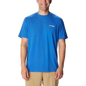 imageColumbia Mens PFG Sail Tower Tech Tee Short SleeveVivid BlueFlag Jumper Salt Graphic