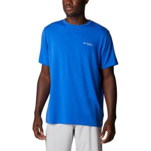 imageColumbia Mens PFG Triangle Fill Tech Tee Short SleeveBlue MacawBlue Macaw Pfg Camo
