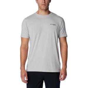 imageColumbia Mens PFG Triangle Fill Tech Tee Short SleeveCool GreyStars N Stripes Graphic