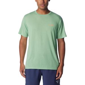imageColumbia Mens PFG Triangle Fill Tech Tee Short SleeveNew MintElements Graphic