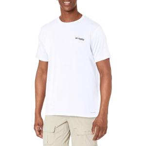 imageColumbia Mens PFG Triangle Fill Tech Tee Short SleeveWhitePfg Elements Graphic