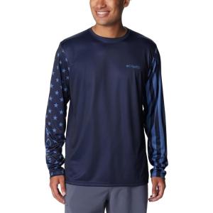 imageColumbia Mens Terminal Tackle PFG Global Compass LSCollegiate NavyBluebell