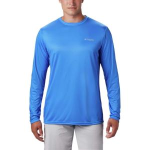 imageColumbia Mens Terminal Tackle PFG Global Compass LSVivid BlueBright Nectar