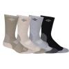 imageColumbia Mens 4 Pack Cotton Crew SocksBrownKhakiCharcoalBlack
