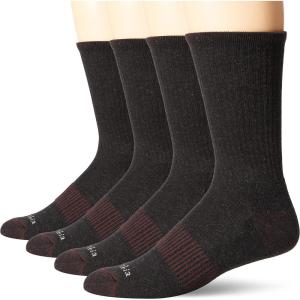 imageColumbia Mens 4 Pack Everyday Crew SocksBlack Heather