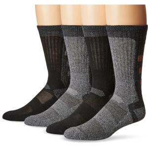 imageColumbia Mens 4 Pack Everyday Crew SocksBlackHeather Grey