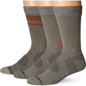 imageColumbia Mens Balance Point Crew Socks 3Pack Grey 1013 US