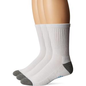 imageColumbia Mens Half Cushion Crew Socks 3Pack White 1013