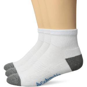 imageColumbia Mens Half Cushion Quarter 3Pack White Sock Size 1013 US