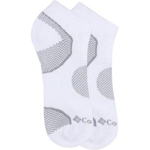 imageColumbia Womens 2 Pack Balance Point Walking Low Cut Socks White Shoe Size 410