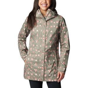 imageColumbia Womens Splash a Little II JacketStone Green Cyanofrond Print