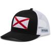 imageColumbia UnisexAdult Pfg Fish Flag Mesh Snap BackBlackAlabama Flag
