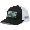 imageColumbia UnisexAdult Pfg Fish Flag Mesh Snap BackBlackWhite