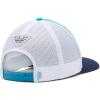 imageColumbia UnisexAdult Pfg Fish Flag Mesh Snap BackBright Aqua  White  Collegiate Navy