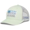 imageColumbia UnisexAdult Pfg Fish Flag Mesh Snap BackLight LimeNimbus Grey