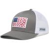 imageColumbia UnisexAdult Pfg Fish Flag Mesh Snap BackTitaniumWhite