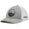 imageColumbia unisexadult Mesh Snap BackColumbia Grey Heather Mt Hood Circle Patch
