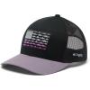 imageColumbia UnisexAdult Pfg Fish Flag Mesh Snap BackBlack  Granite Purple