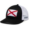 imageColumbia UnisexAdult Pfg Fish Flag Mesh Snap BackBlackAlabama Flag