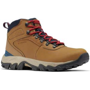 imageColumbia Mens Newton Ridge Plus Ii Waterproof Hiking ShoeLight Brown  Red Velvet
