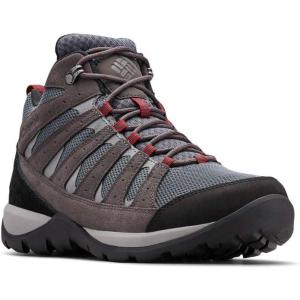 imageColumbia Mens Redmond V2 Mid Waterproof Hiking ShoeGraphiteRed Jasper