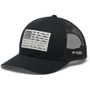 imageColumbia UnisexAdult Pfg Fish Flag Mesh Snap BackBlackBlackCool Grey