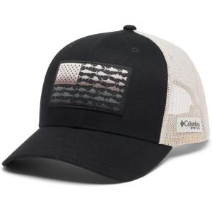 imageColumbia UnisexAdult Pfg Fish Flag Mesh Snap BackBlackDark Stone
