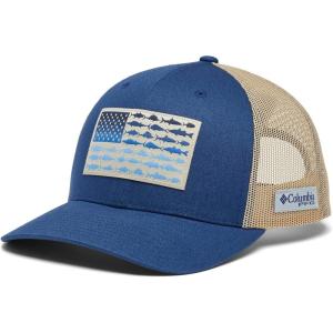 imageColumbia UnisexAdult Pfg Fish Flag Mesh Snap BackCarbonAncient Fossil